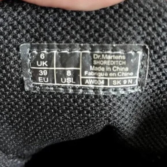 Dr. Martens Shoreditch Canvas Boots in Cherry Red Fabric Steampunk Boots SZ 8 - Picture 3 of 5